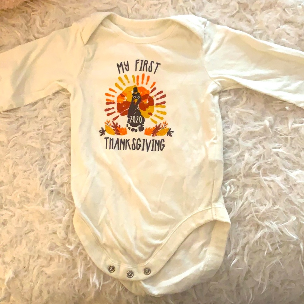 Baby’s first Thanksgiving onesie